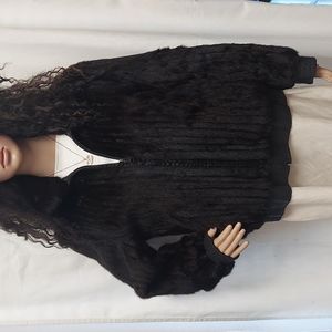 AVANTI FURS Genuine Mink & Leather 2in1 Reversible Jacket.